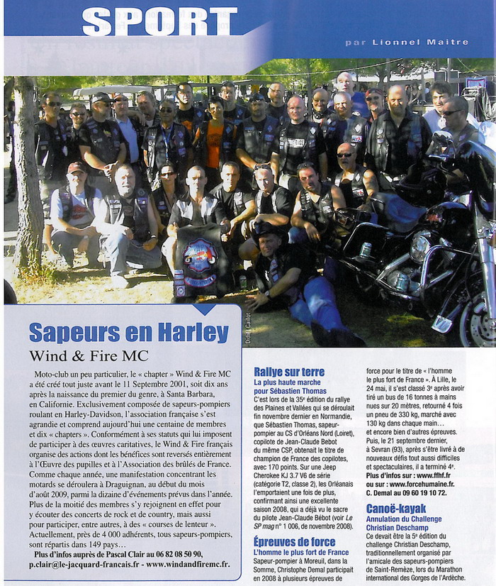 Le Sapeur Pompier magazine - Janvier 2009